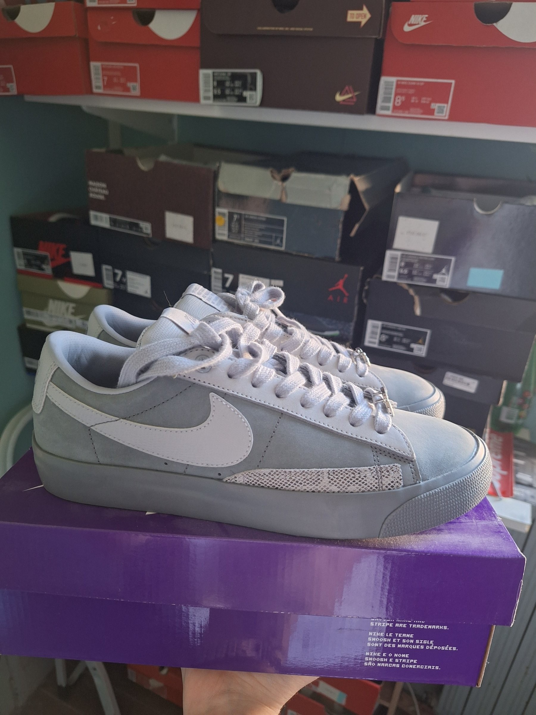 Photo de Nike Blazer Low FPAR Wolf Grey/White