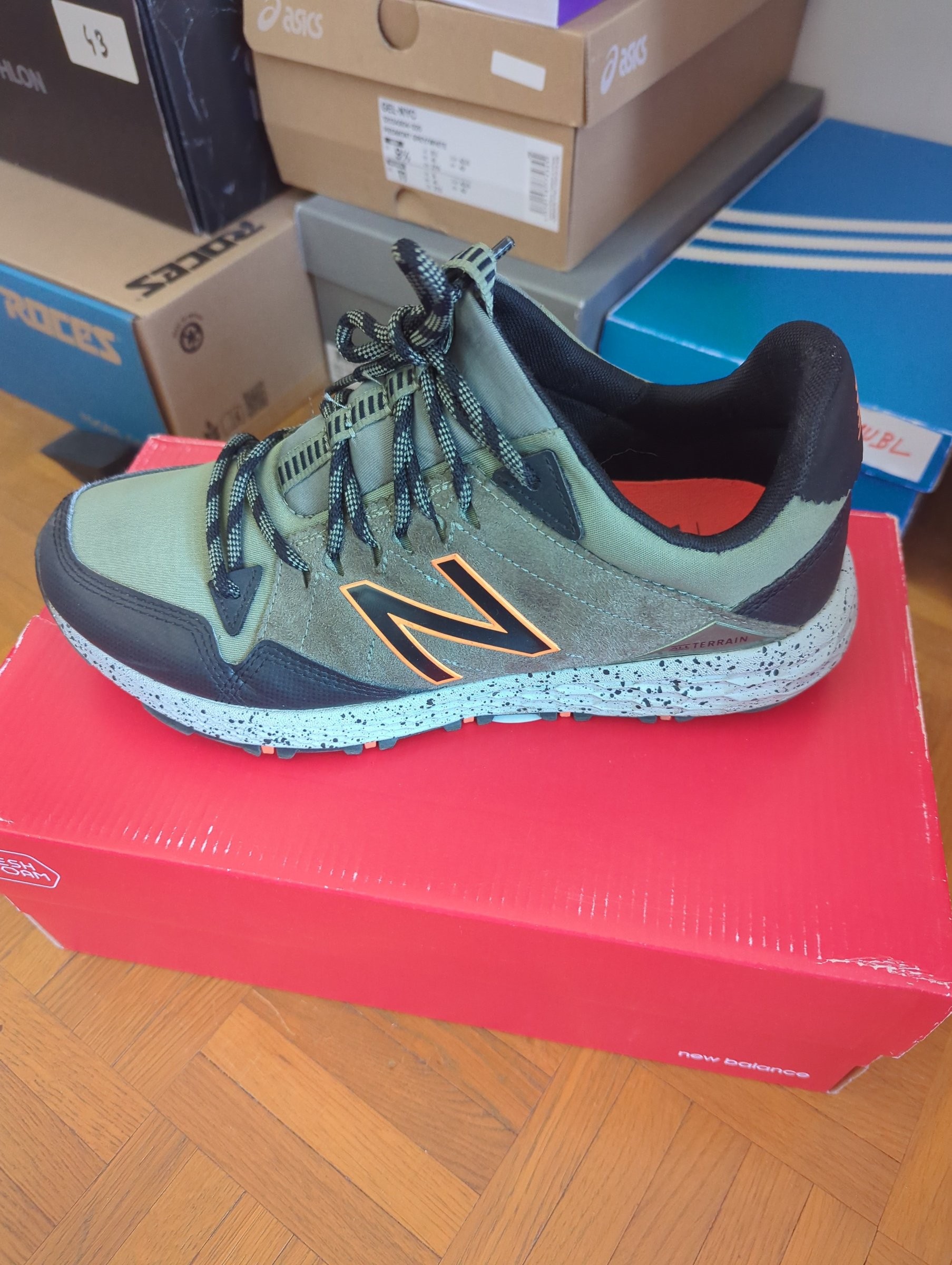 Photo de New Balance Fresh Foam Crag Trail Olive/Black/Orange