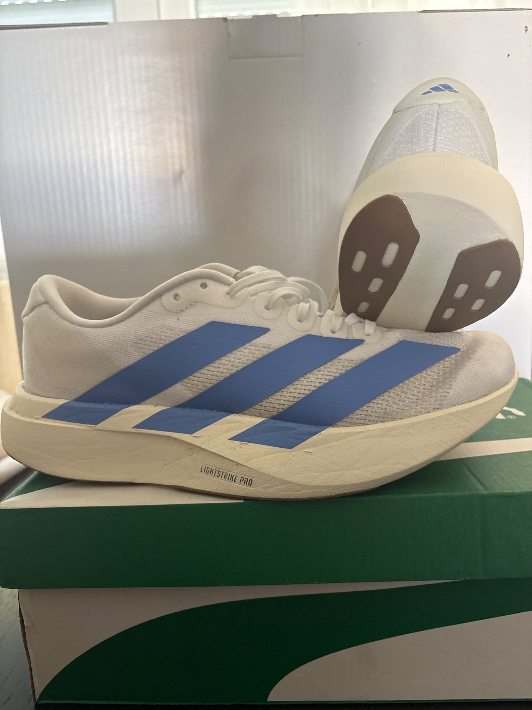 Photo de adidas Adizero Adios Pro 4 White/Blue