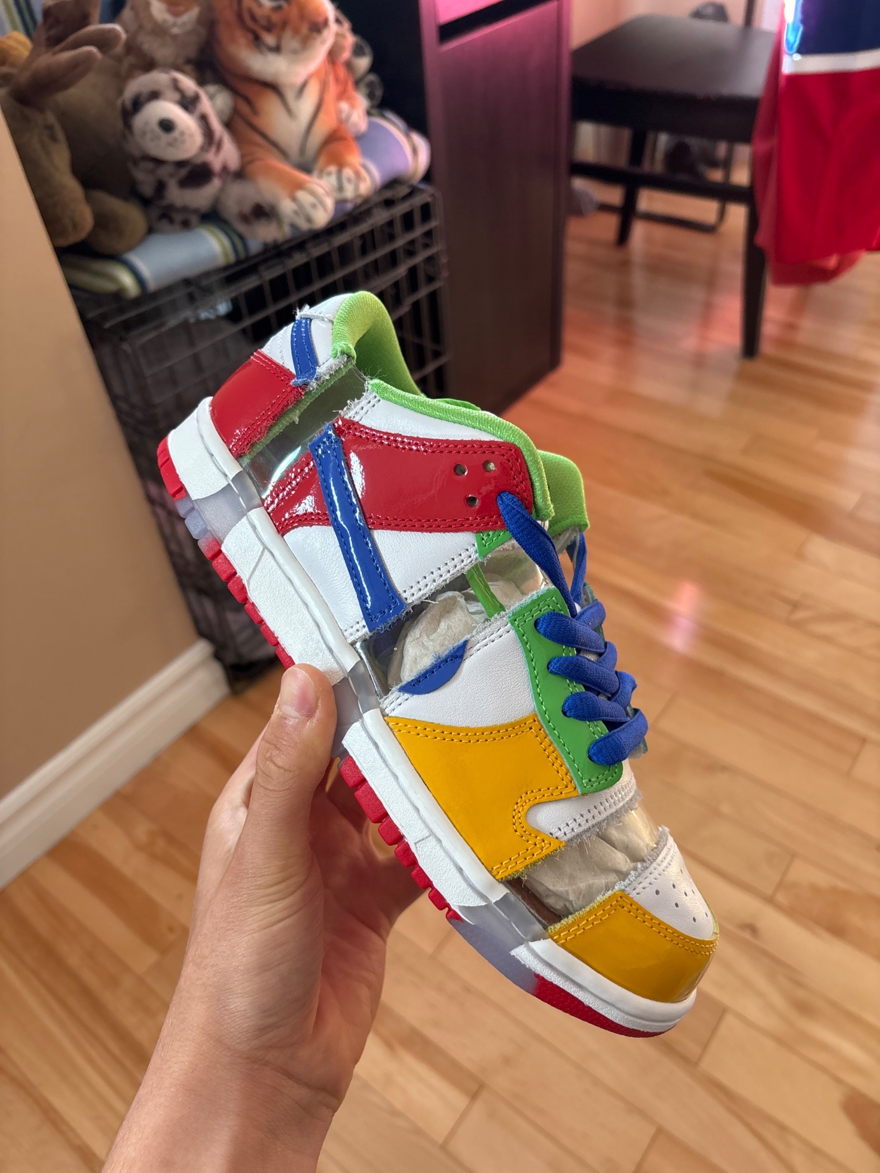 Photo de Nike Dunk Low Disrupt 2 (Deconstructed) Multi-Color/White/Red/Yellow/Green/Blue
