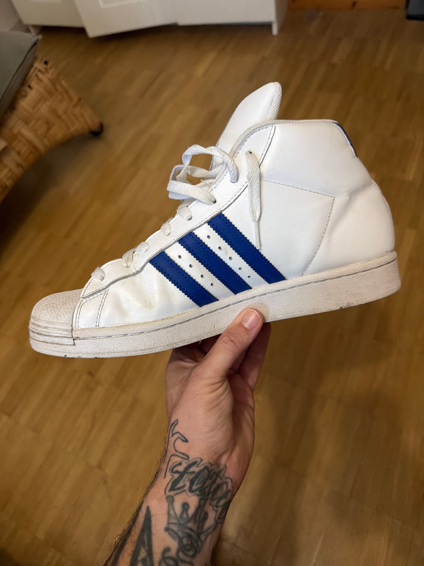 Photo de adidas Pro Model High White/Blue