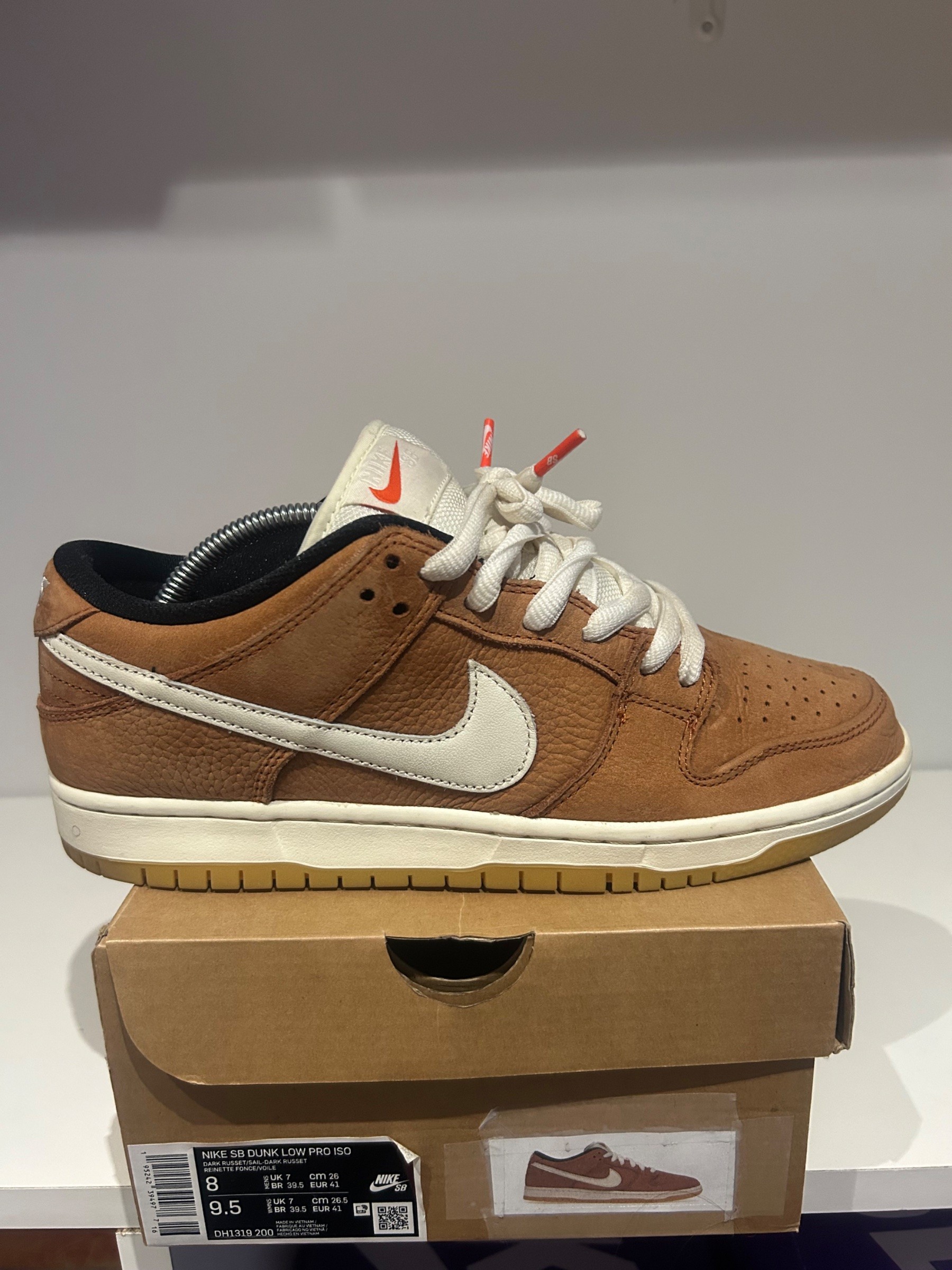 Photo de Nike SB Dunk Low Pro ISO Dark Russet/Sail