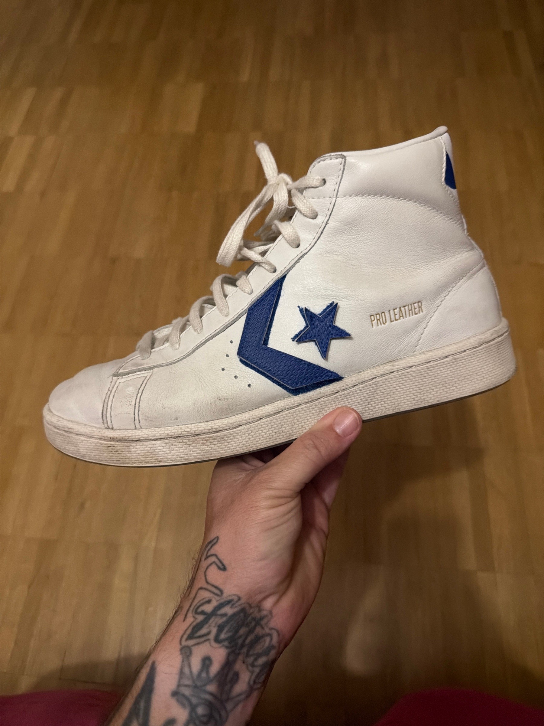 Photo de Converse Pro Leather High White/Blue