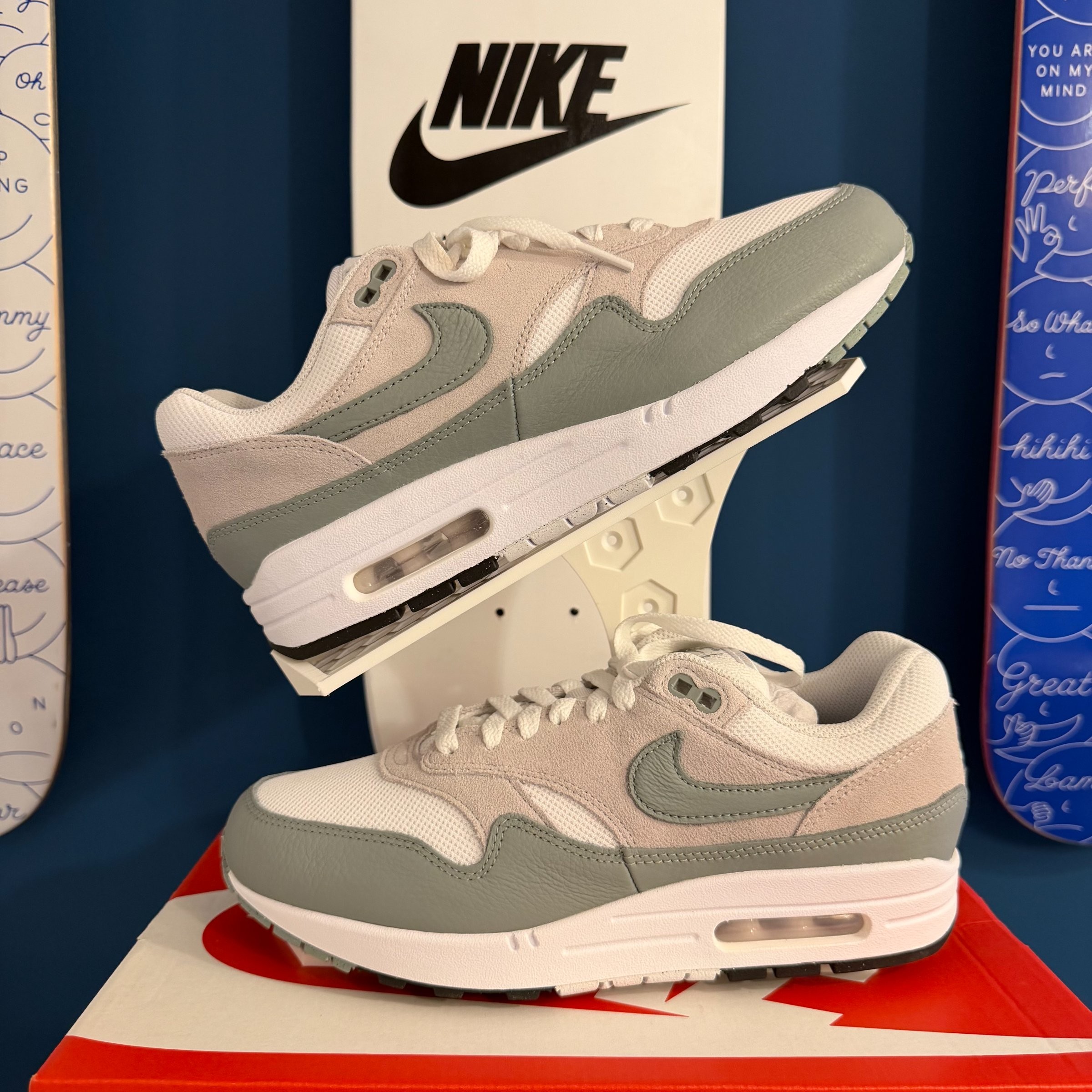 Photo de Nike Air Max 1 SC White/Mica Green-Photon Dust