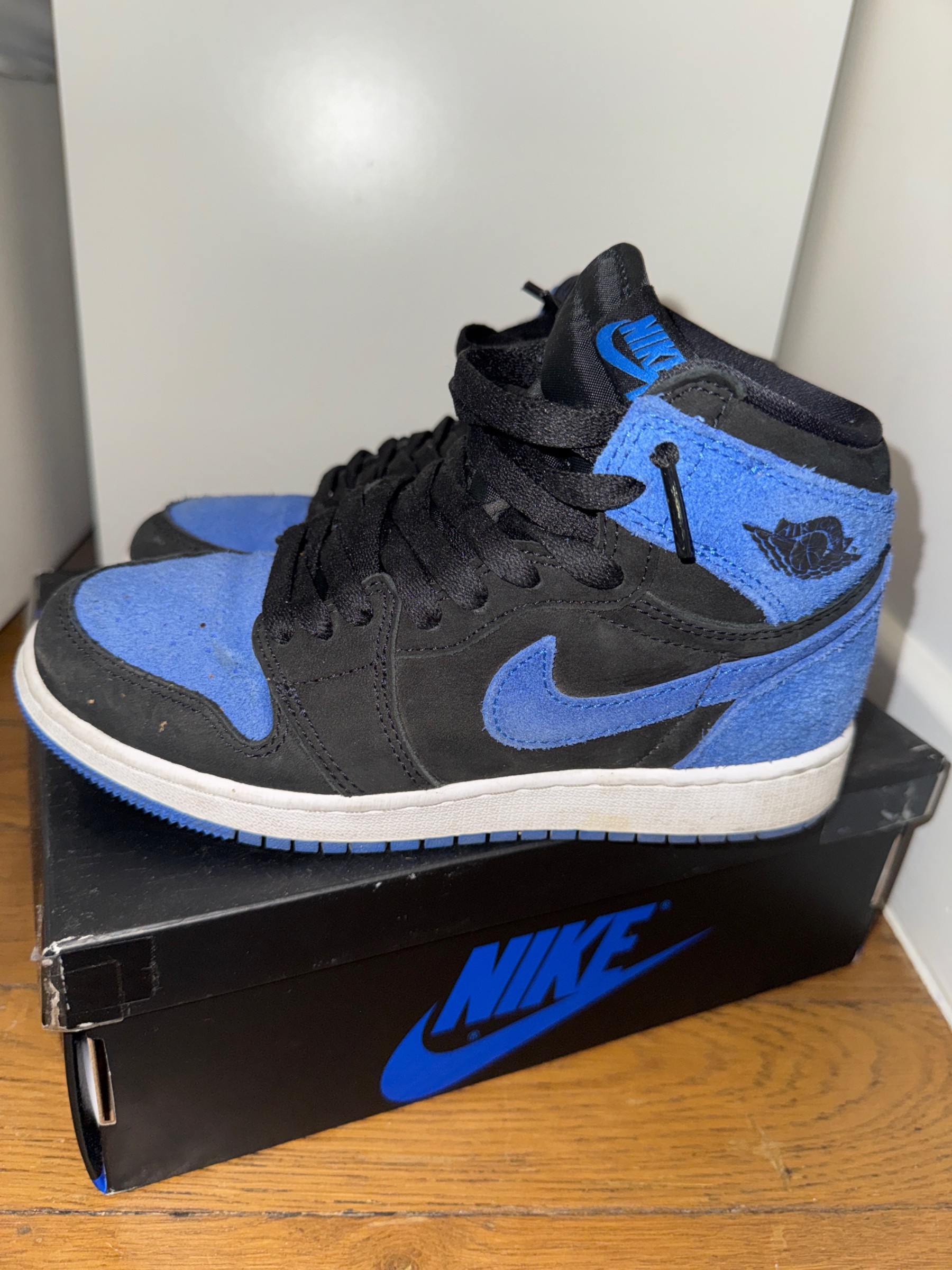 Photo de Air Jordan 1 Retro High OG GS Black/Royal Blue-White