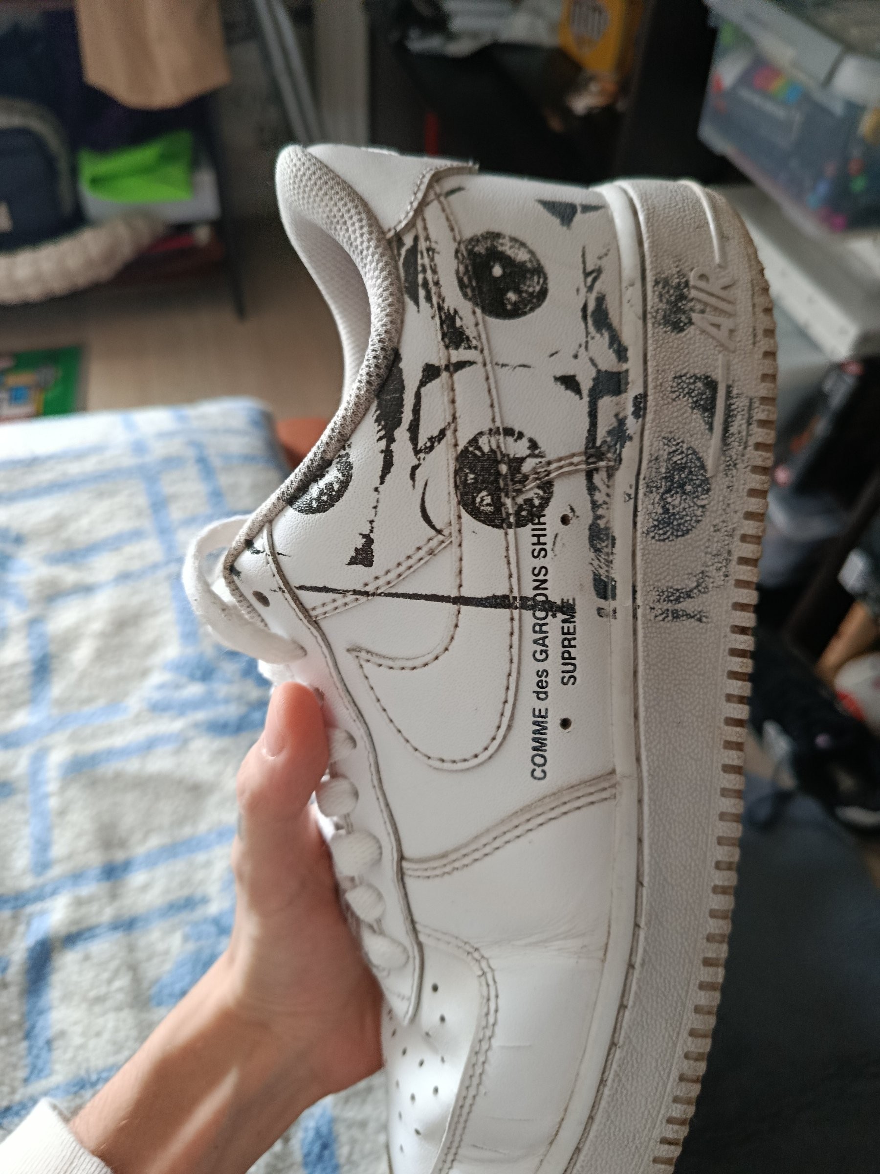 Photo de Nike Air Force CDG suprême White