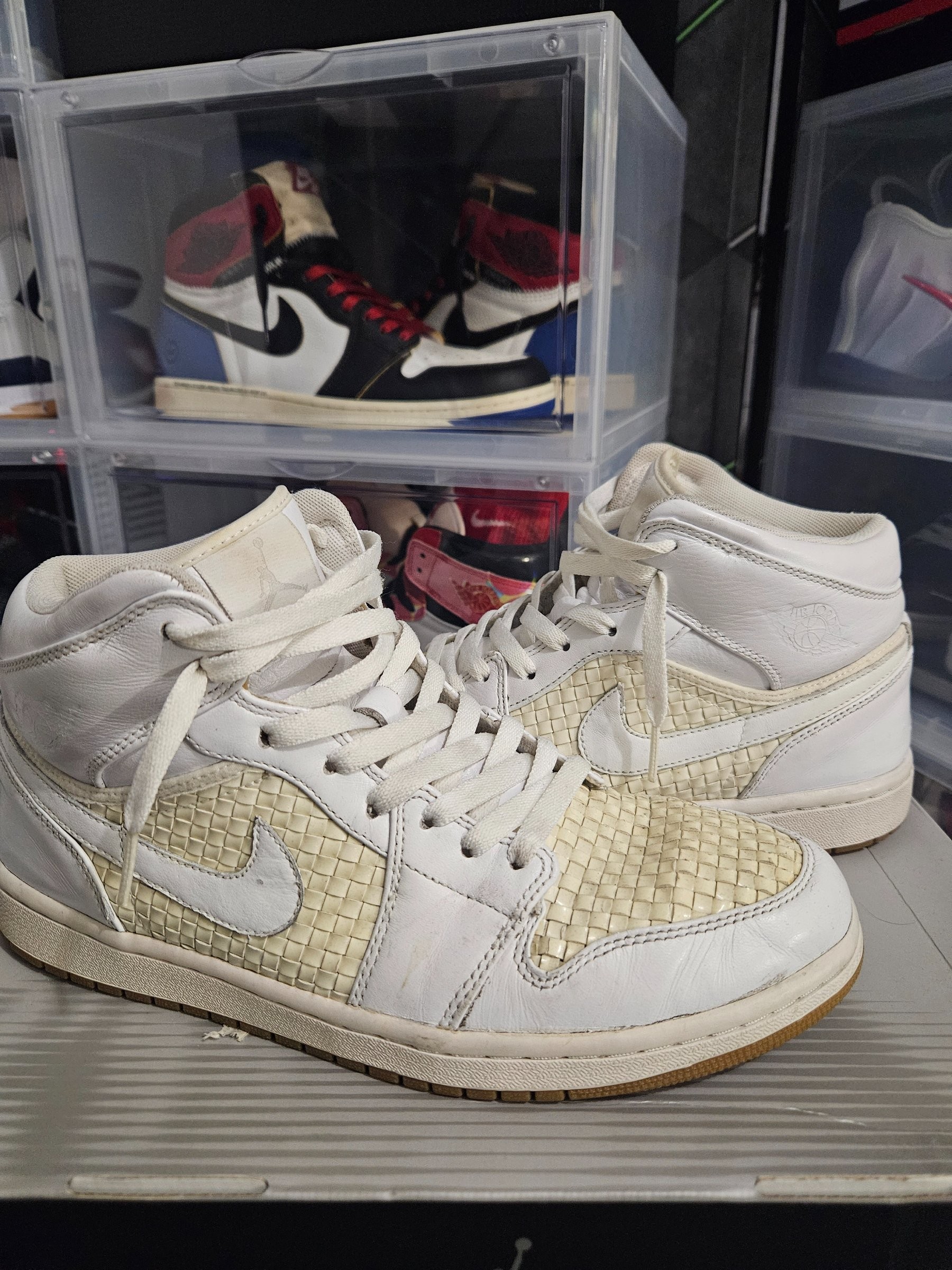Photo de Air Jordan 1 Retro Easter Weave White/Metallica Platinum