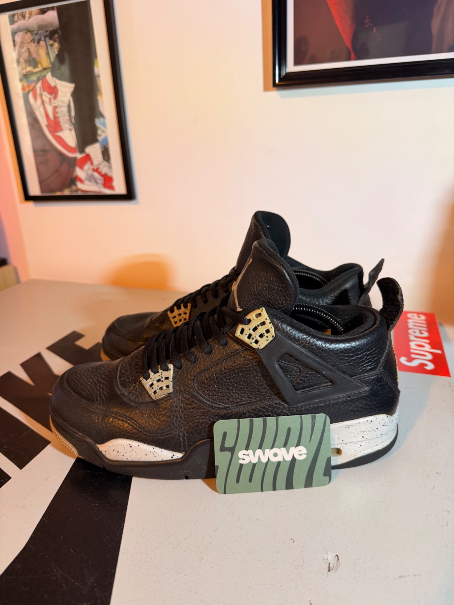Photo de Jordan 4 Retro Oreo (2015) Black/Tech Grey-White