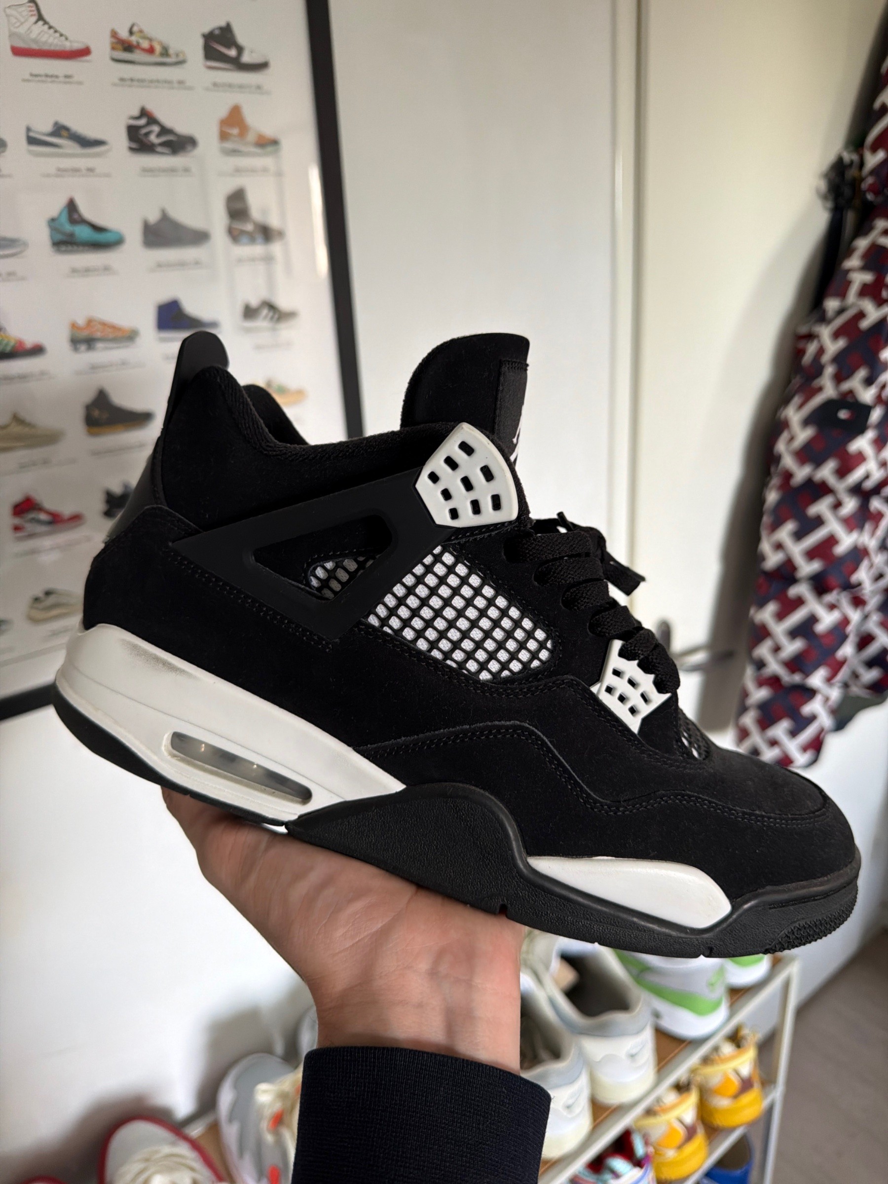 Photo de Air Jordan 4 Retro Black/White (Fear/Oreo)