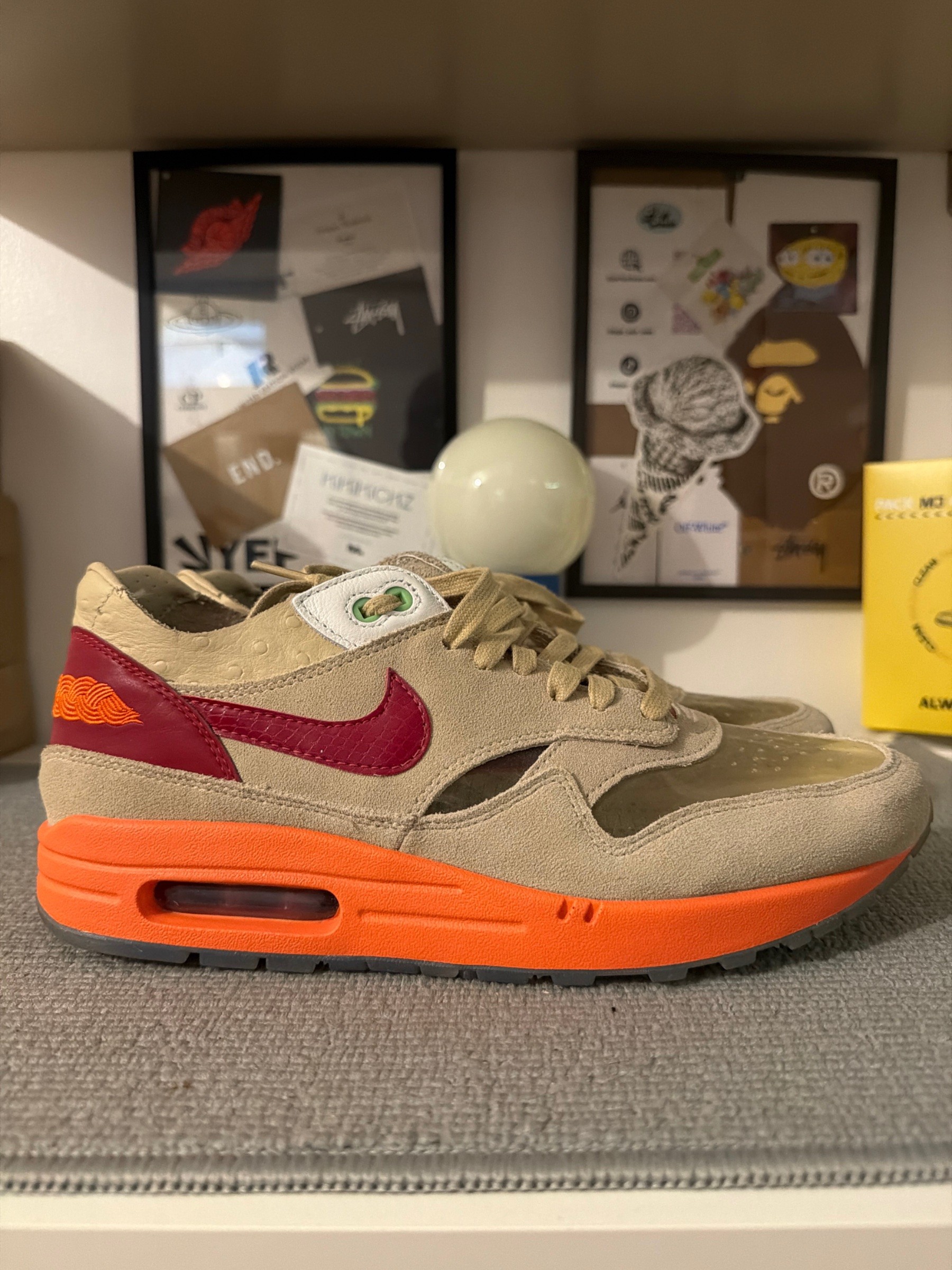 Photo de Nike Air Max 1 CLOT Kiss of Death Net/Deep Red-Orange Blaze