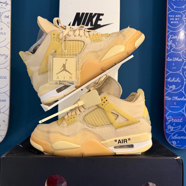 Photo de Air Jordan 4 Retro SP Off-White Sail/Muslin-White-Black (Sail)