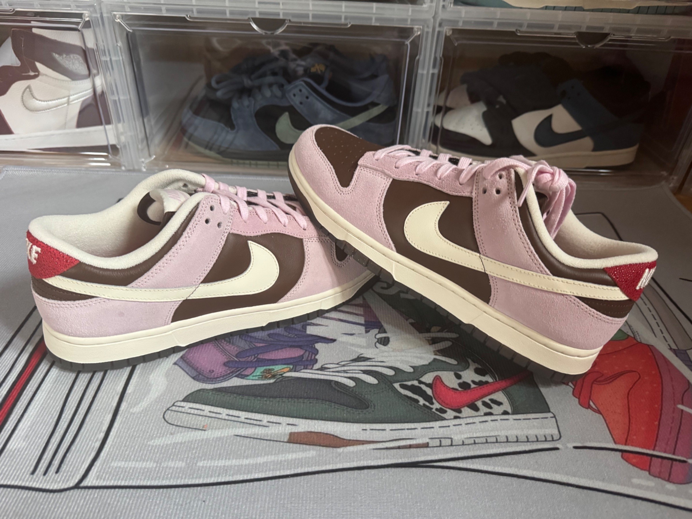 Photo de Nike Dunk Low Napolitain Cacao wow/Pale ivory-Pink Foam
