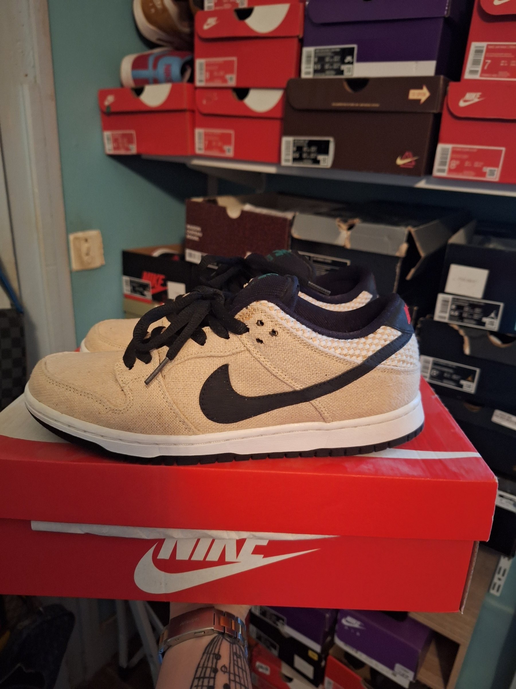 Photo de Nike Dunk Low SB Hemp Tan/Black Canvas