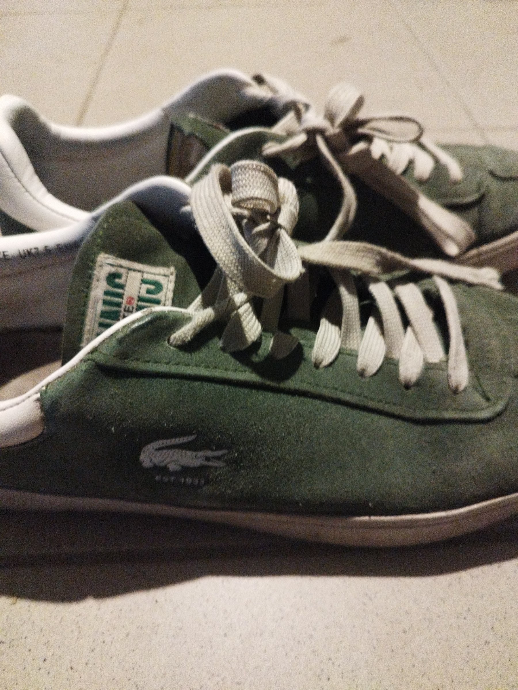 Photo de Lacoste Suede Sneaker Green/White