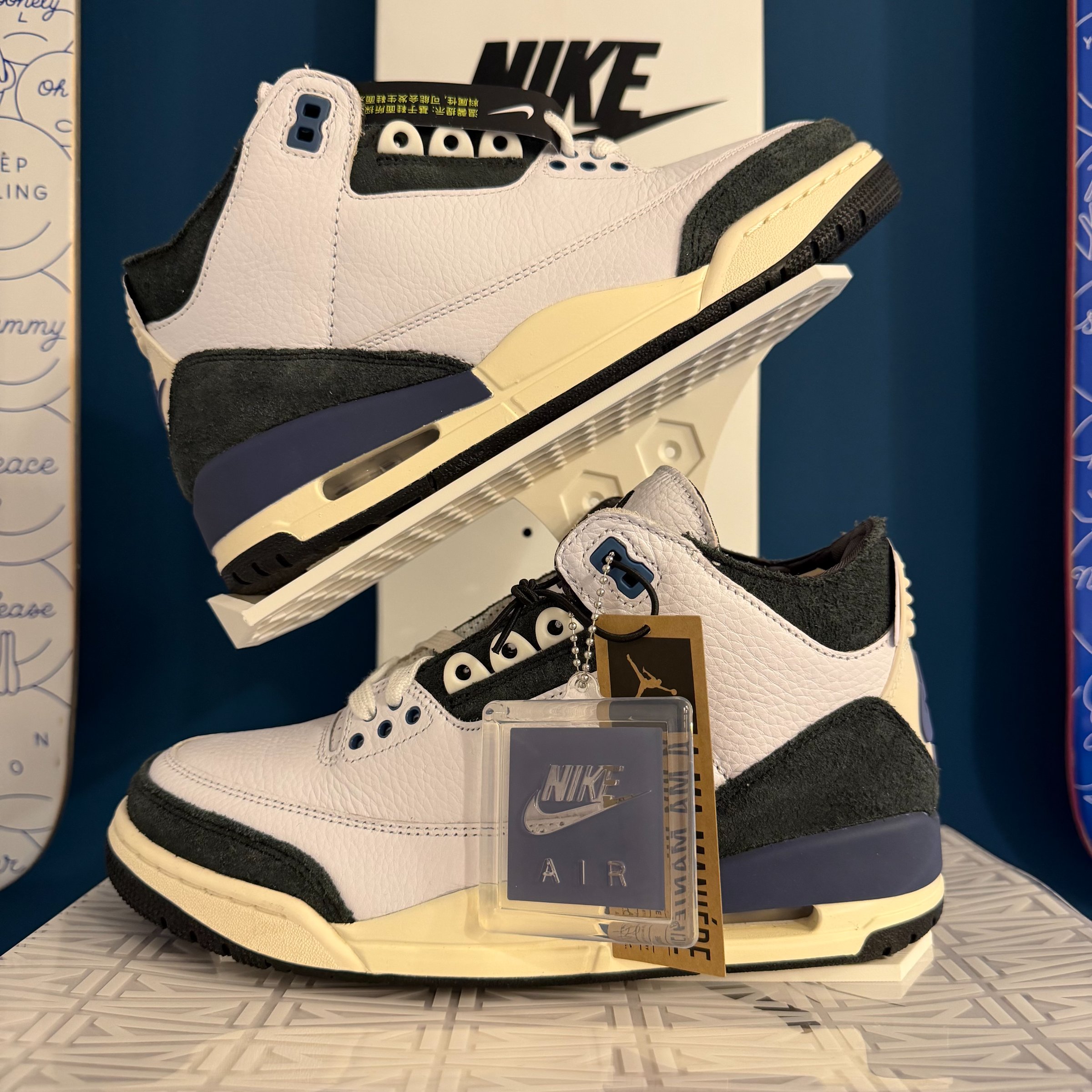 Photo de Air Jordan 3 Retro OG SP White/Diffused Blue-Anthracite