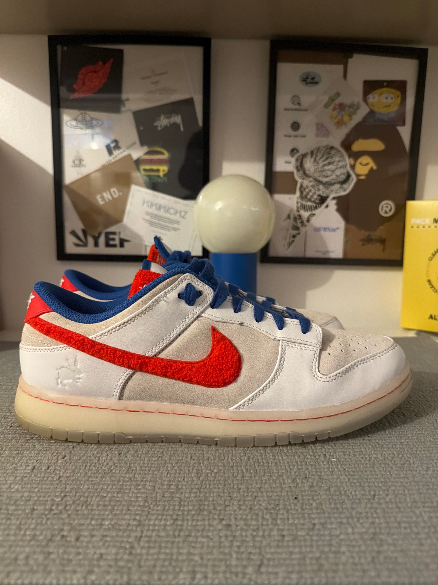 Photo de Nike Dunk Low Retro PRM Year of the Rabbit White Rabbit White/Crimson-Varsity Royal