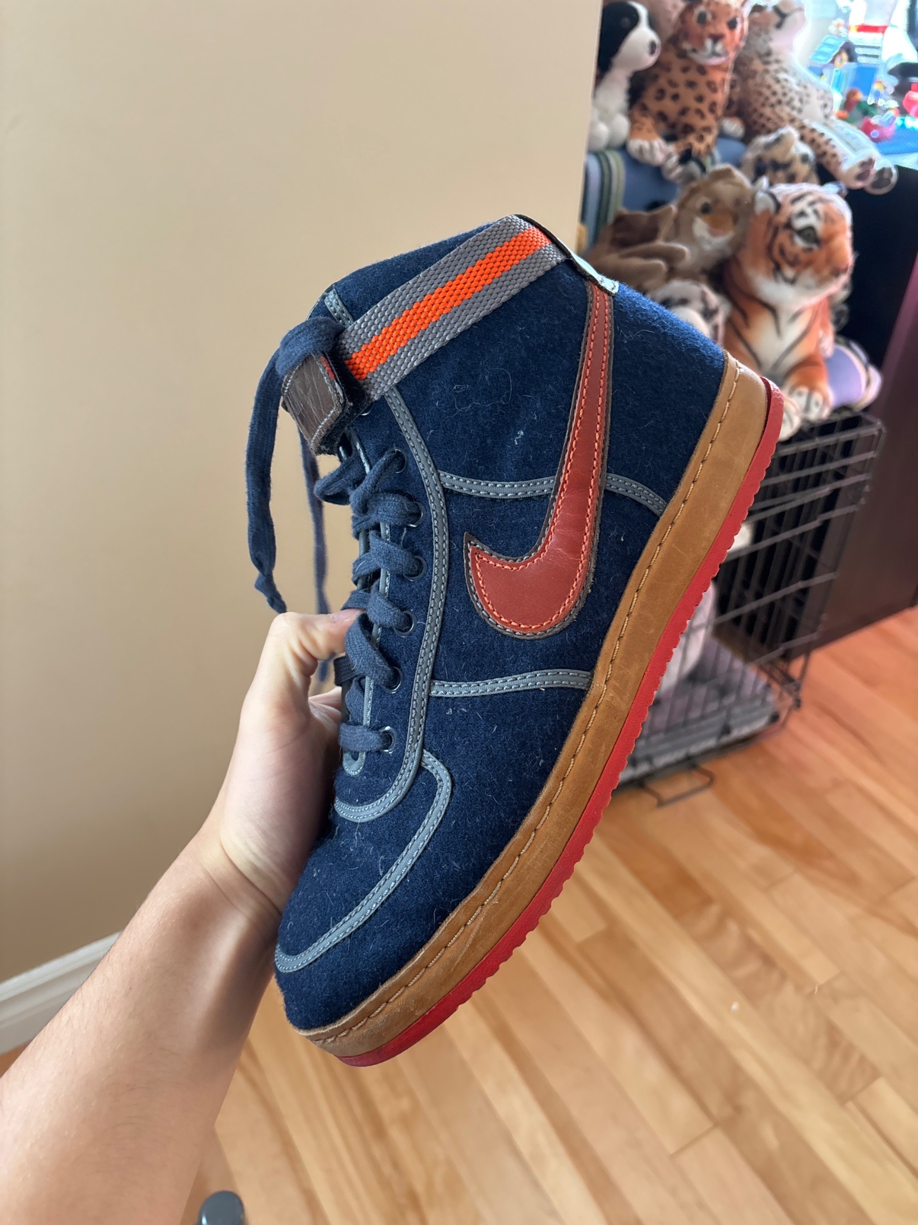 Photo de Nike Vandal High Supreme Navy/Brown/Orange Wool