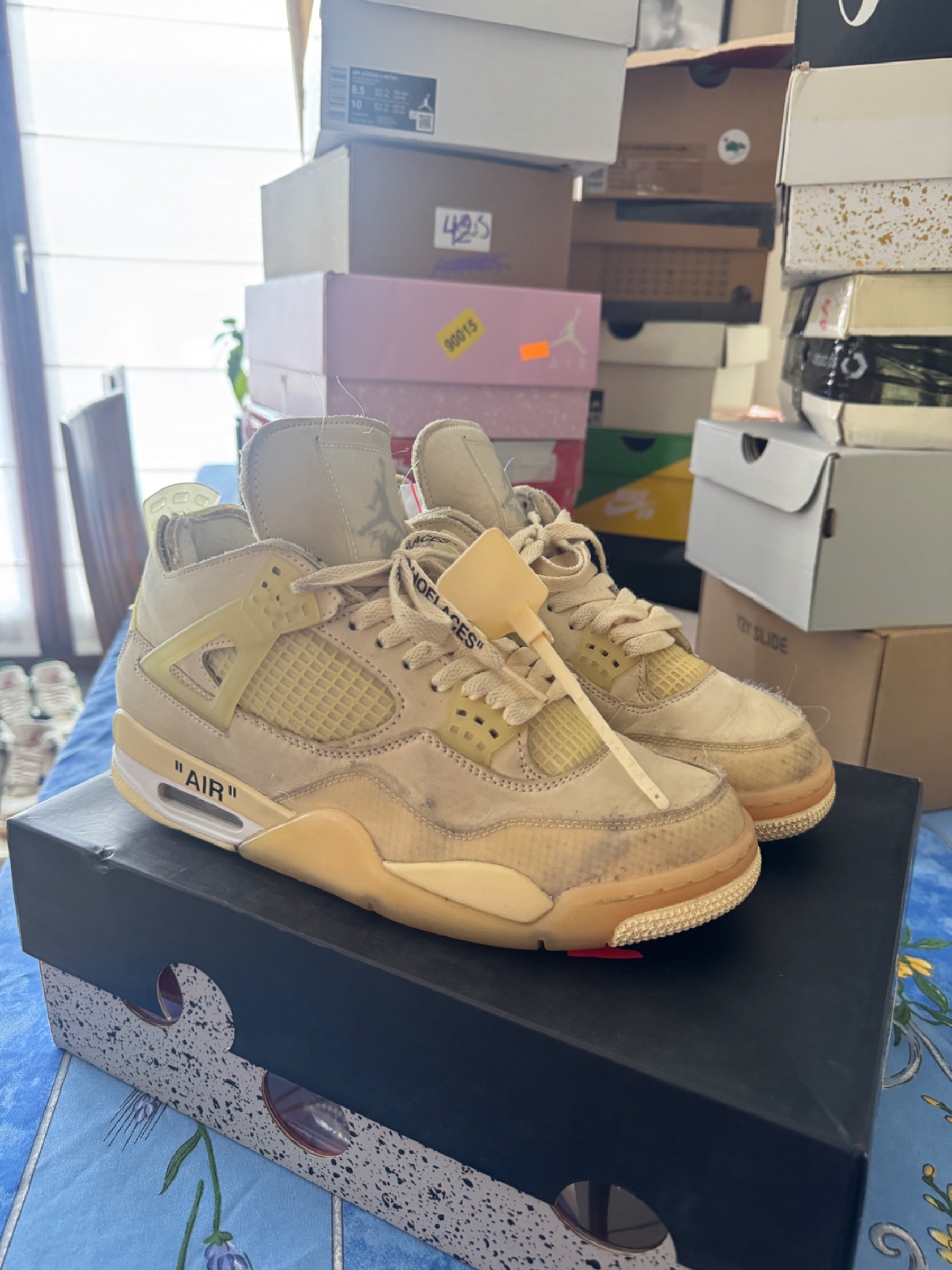 Photo de Air Jordan 4 Retro SP Off-White Sail/Muslin-White-Black (Sail)