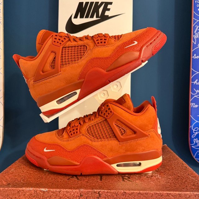 Photo de Air Jordan 4 Retro OG SP Firewood Orange/Sail-Cinnabar Nigel Sylvester