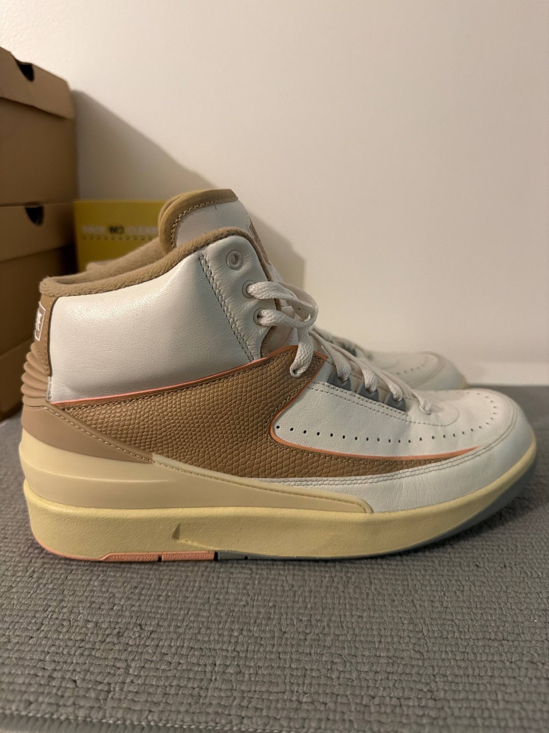 Photo de Jordan 2 Retro Craft Sunset Haze Sail/Desert/Sunset Haze/Light Steel Grey