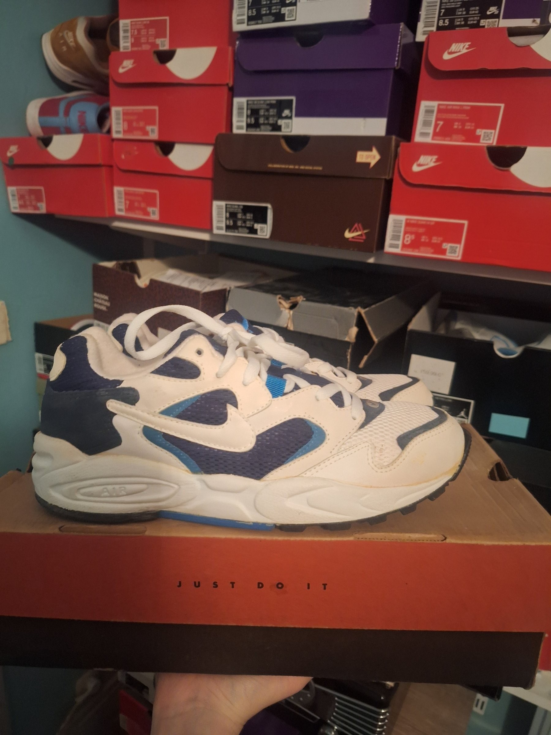 Photo de Nike Air windrunner White/Navy/Blue