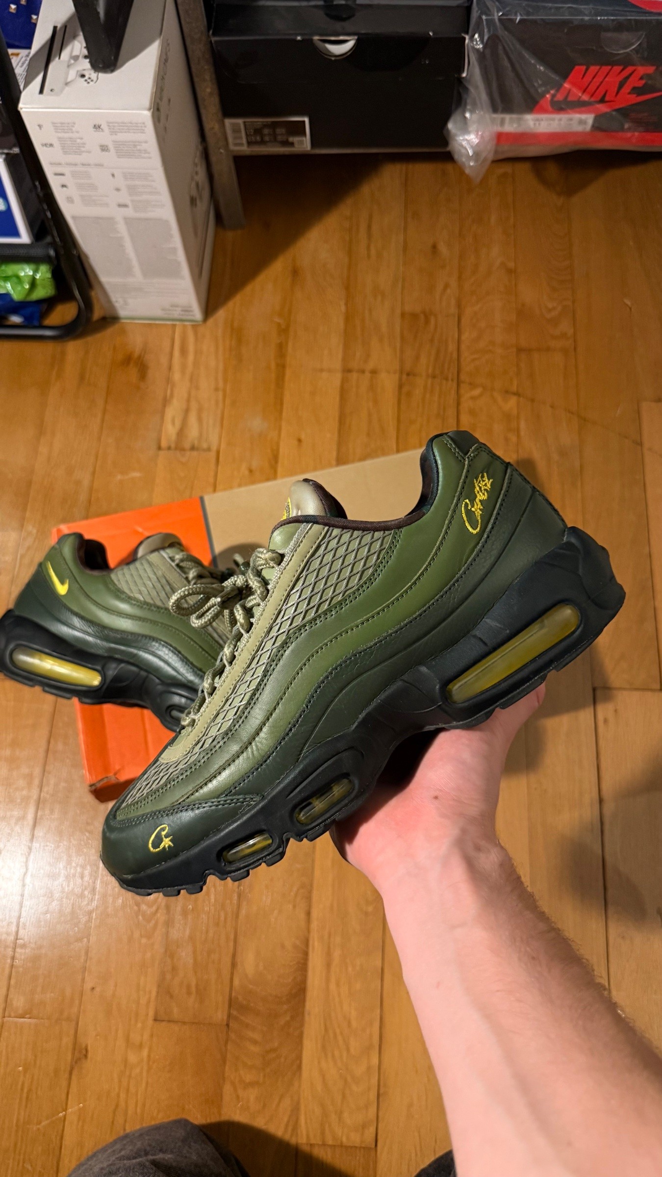 Photo de Nike Air Max 95 SP Sequoia/Tour Yellow-Black (Corteiz)