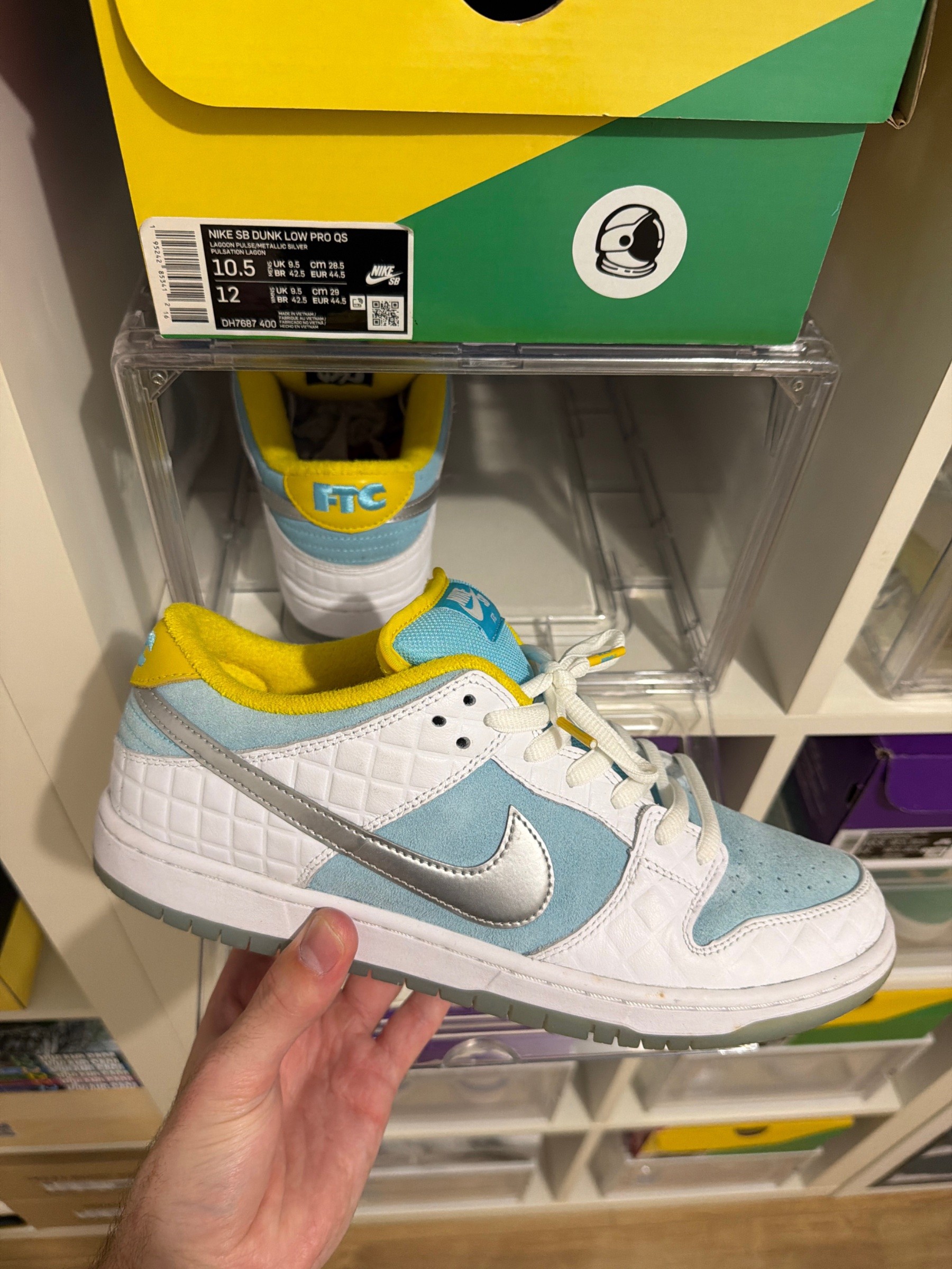Photo de Nike SB Dunk Low Pro QS FTC Lagoon Pulse/Metallic Silver