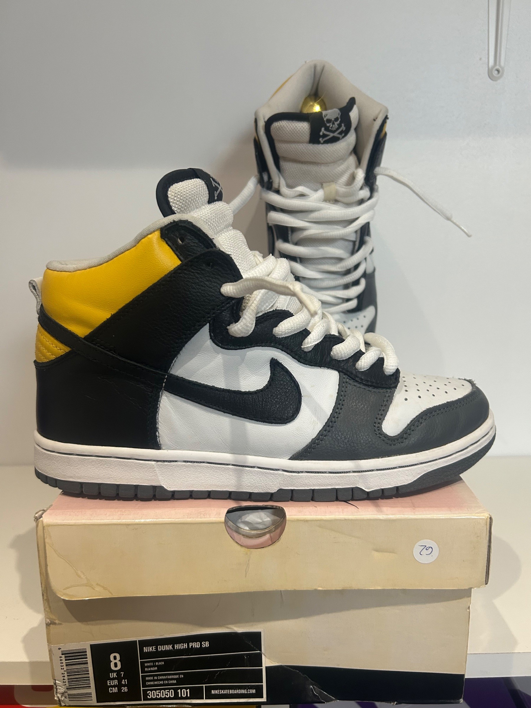 Photo de Nike Dunk High Pro SB Black/Varsity Maize-White