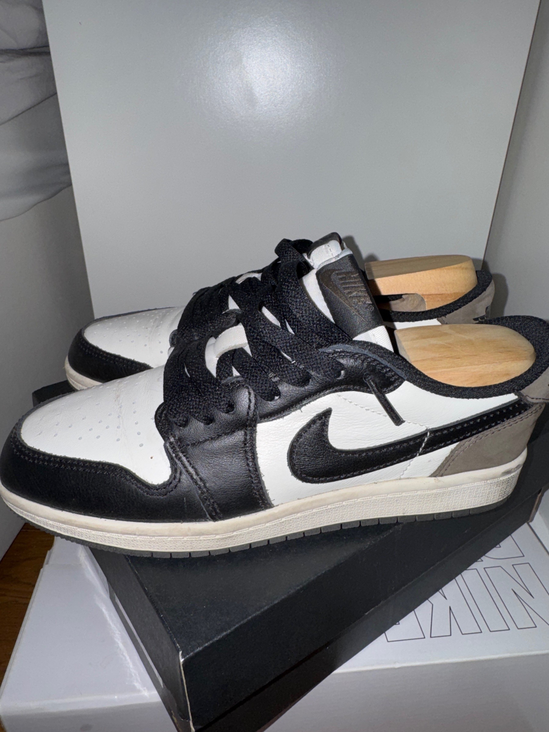 Photo de Air Jordan 1 Retro Low OG (PS) Sail/Black-Dark Mocha