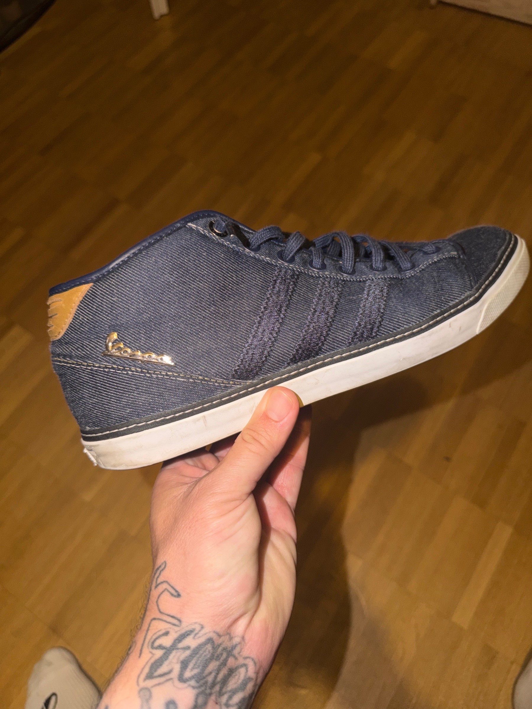 Photo de adidas Vespa Mid Denim Blue/White