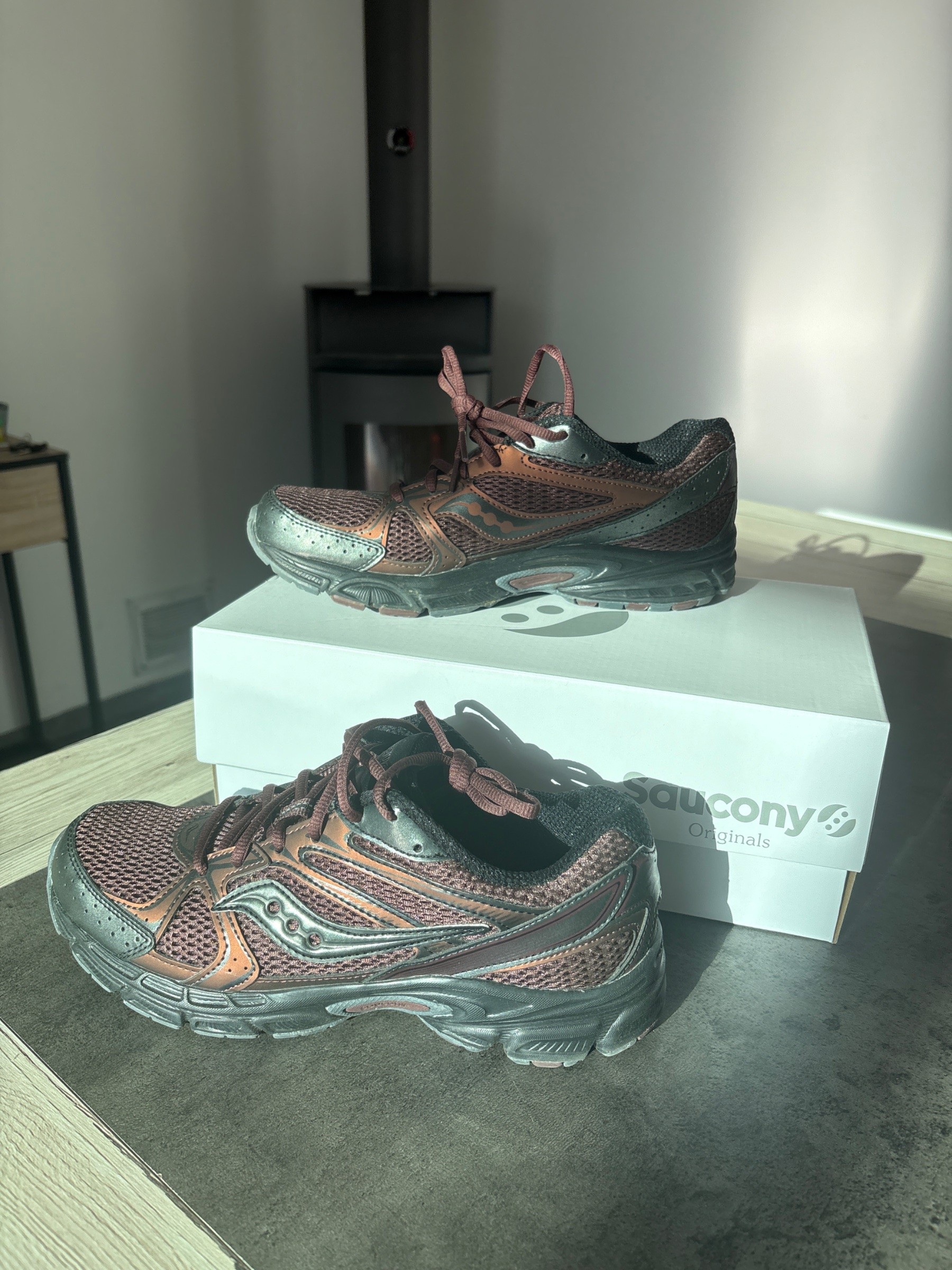 Photo de Saucony Ride Millennium Brown/Metallic