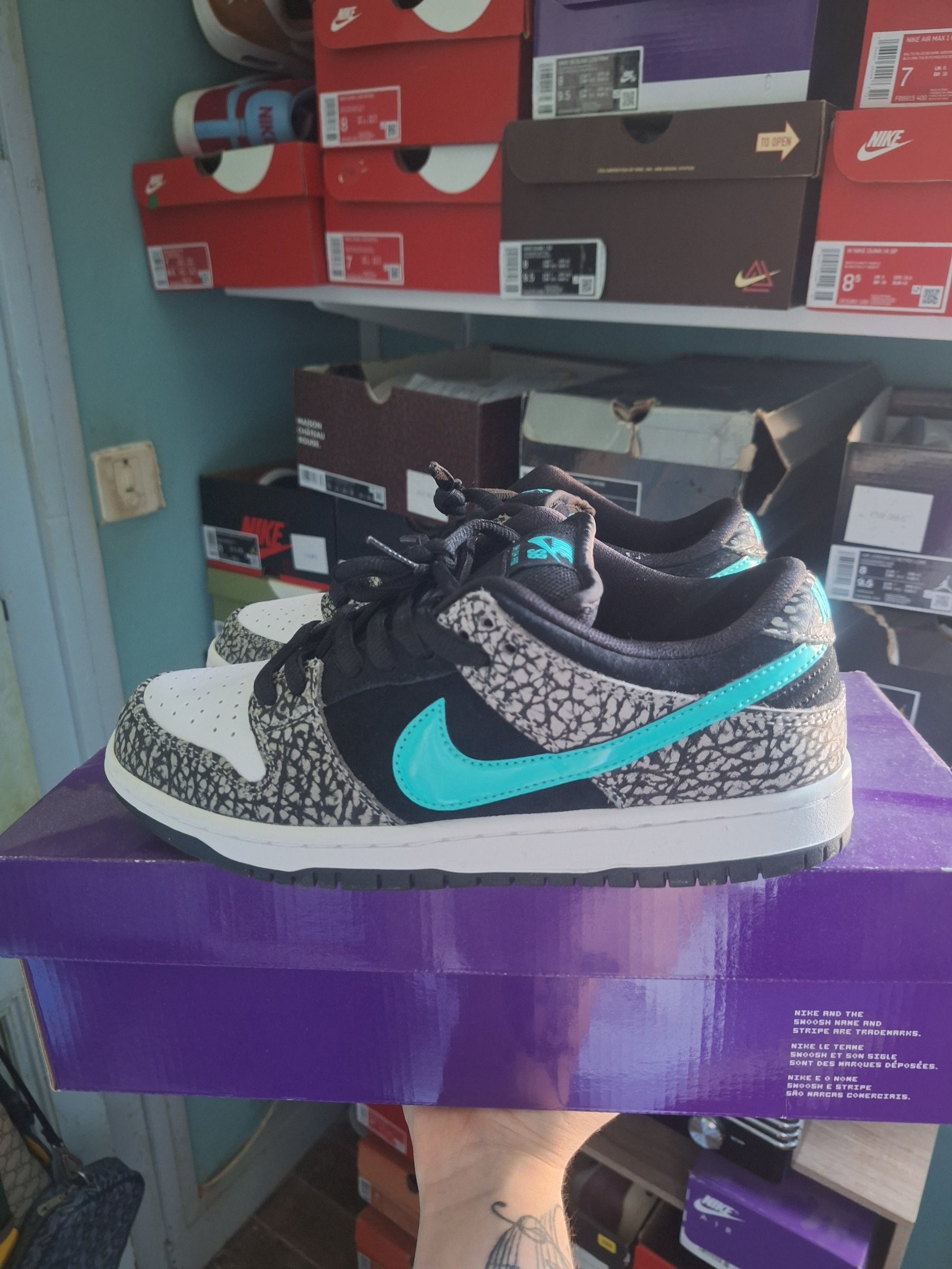 Photo de Nike Dunk Low SB atmos elephant Atmos Elephant Print