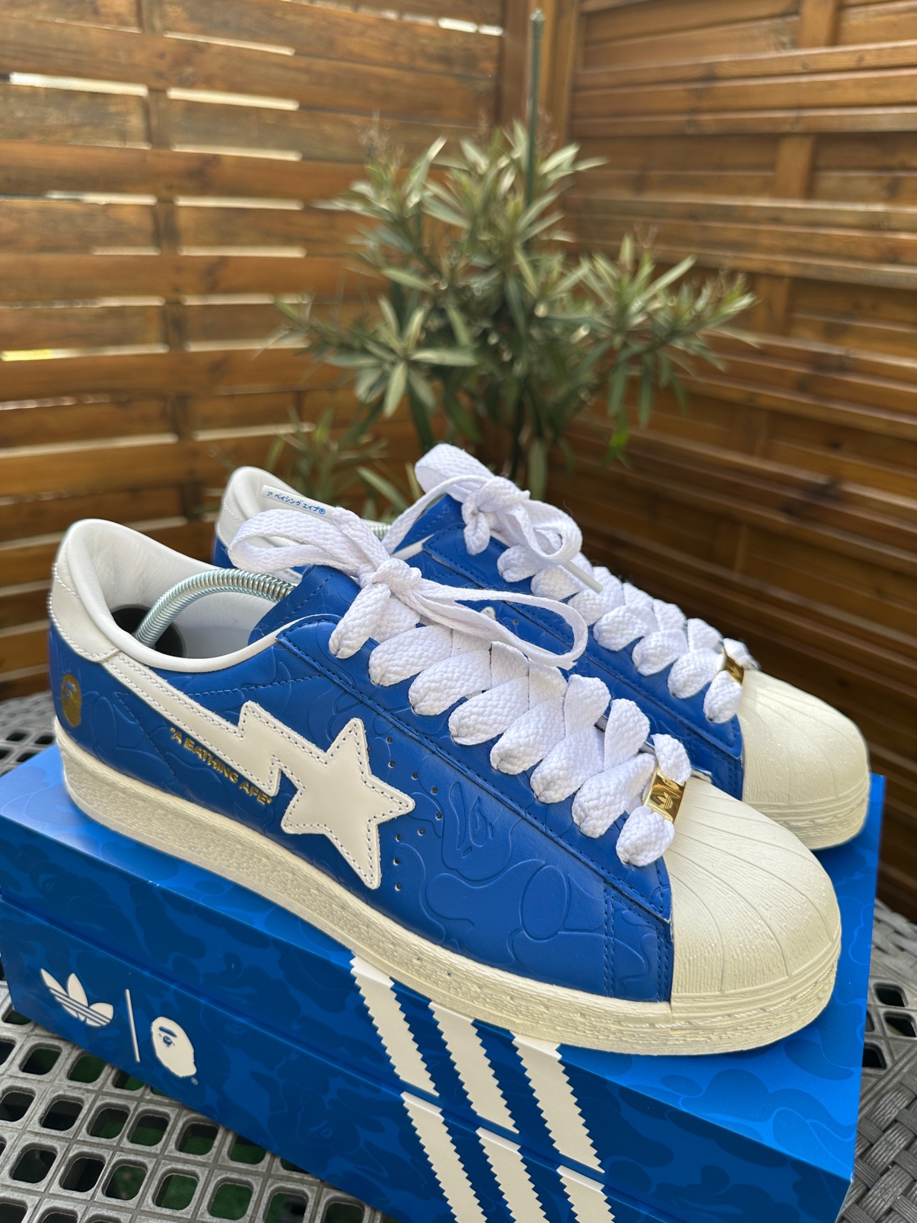Photo de adidas Superstar Bape Blue Camo Blue Camo