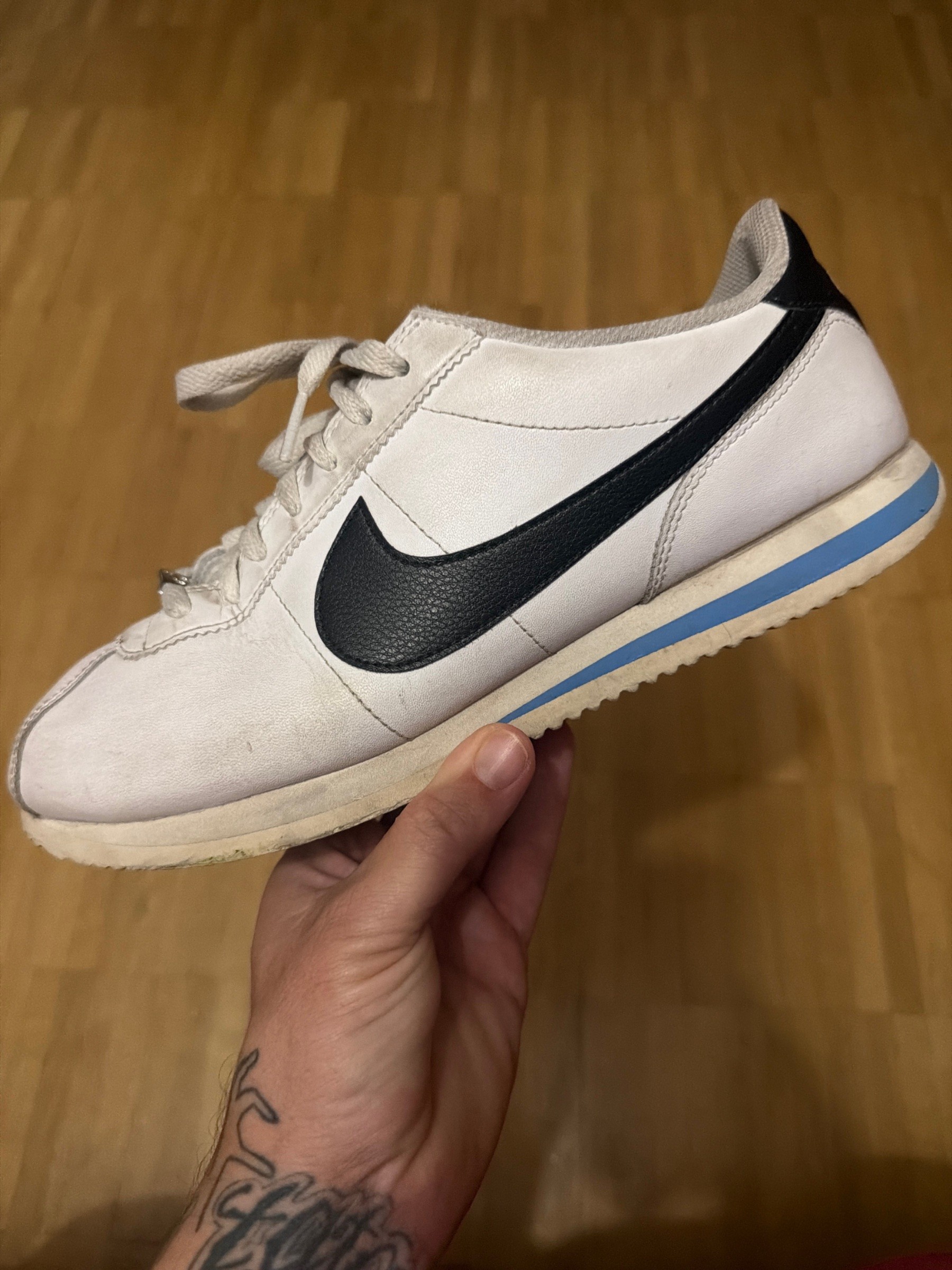 Photo de Nike Cortez Leather White/Black/Varsity Blue
