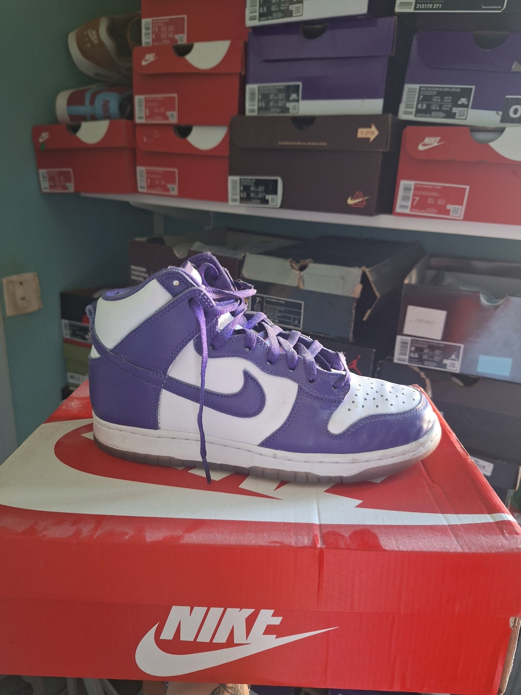 Photo de Nike Dunk High purple Varsity Purple/White