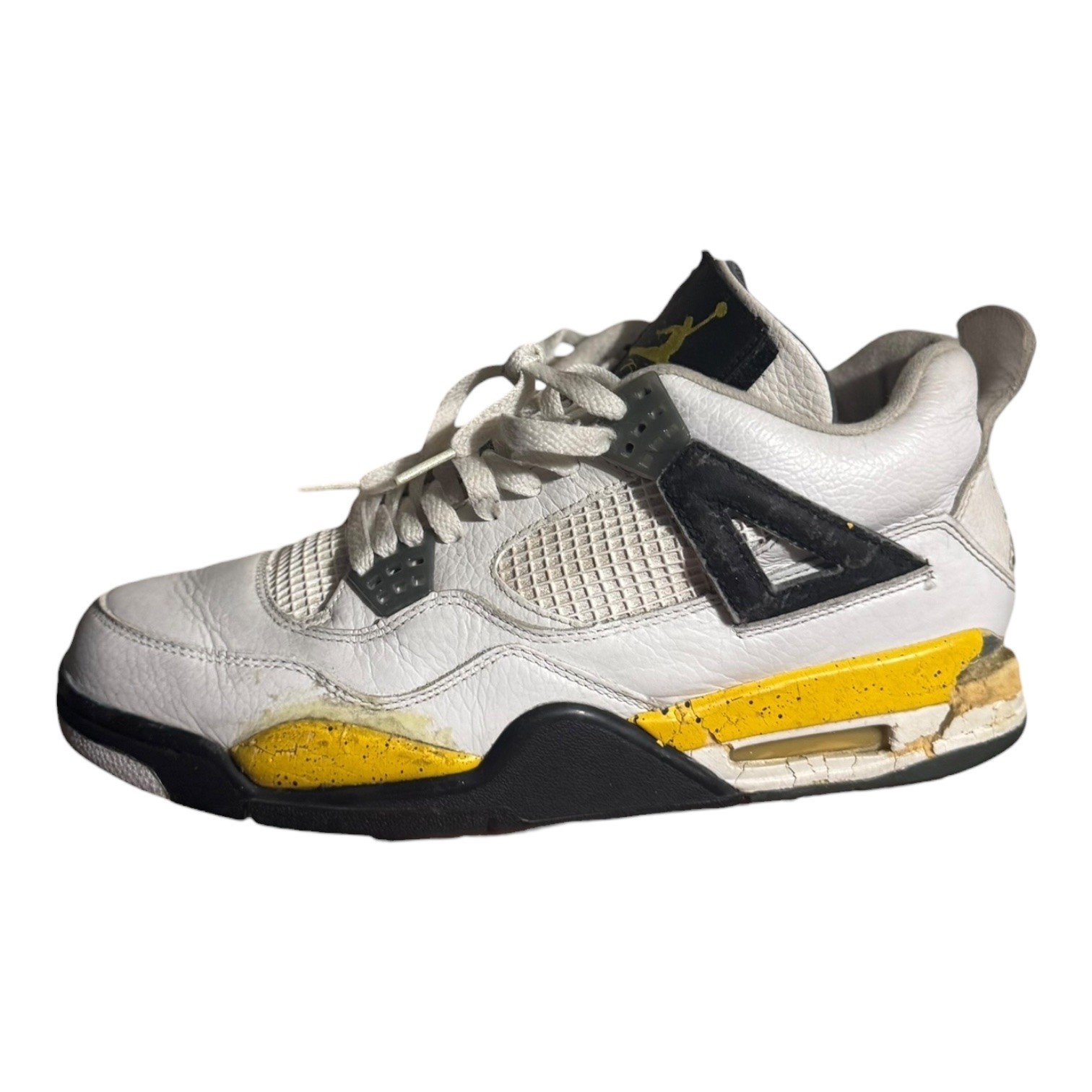 Photo de Air Jordan 4 Retro White/Black/Tour Yellow (Tour Yellow)