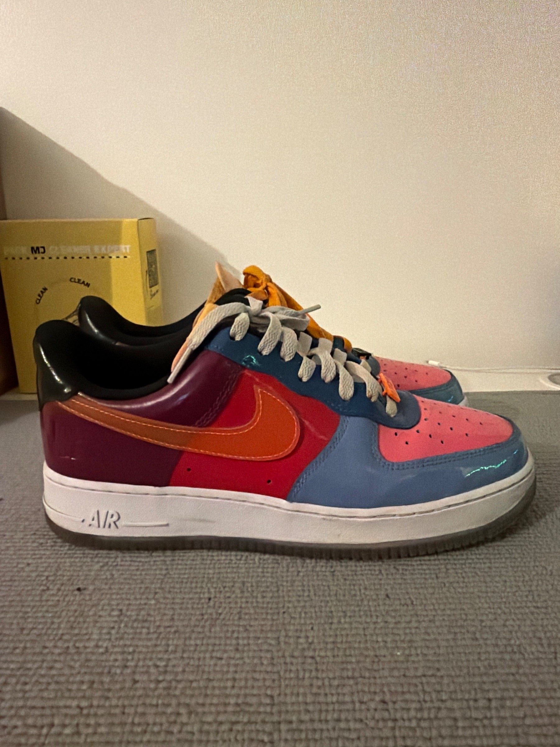 Photo de Nike Air Force 1 Low SP Undefeated Multi-Patent Wild Berry Celestine Blue/Sail/Gum-Multi-Color