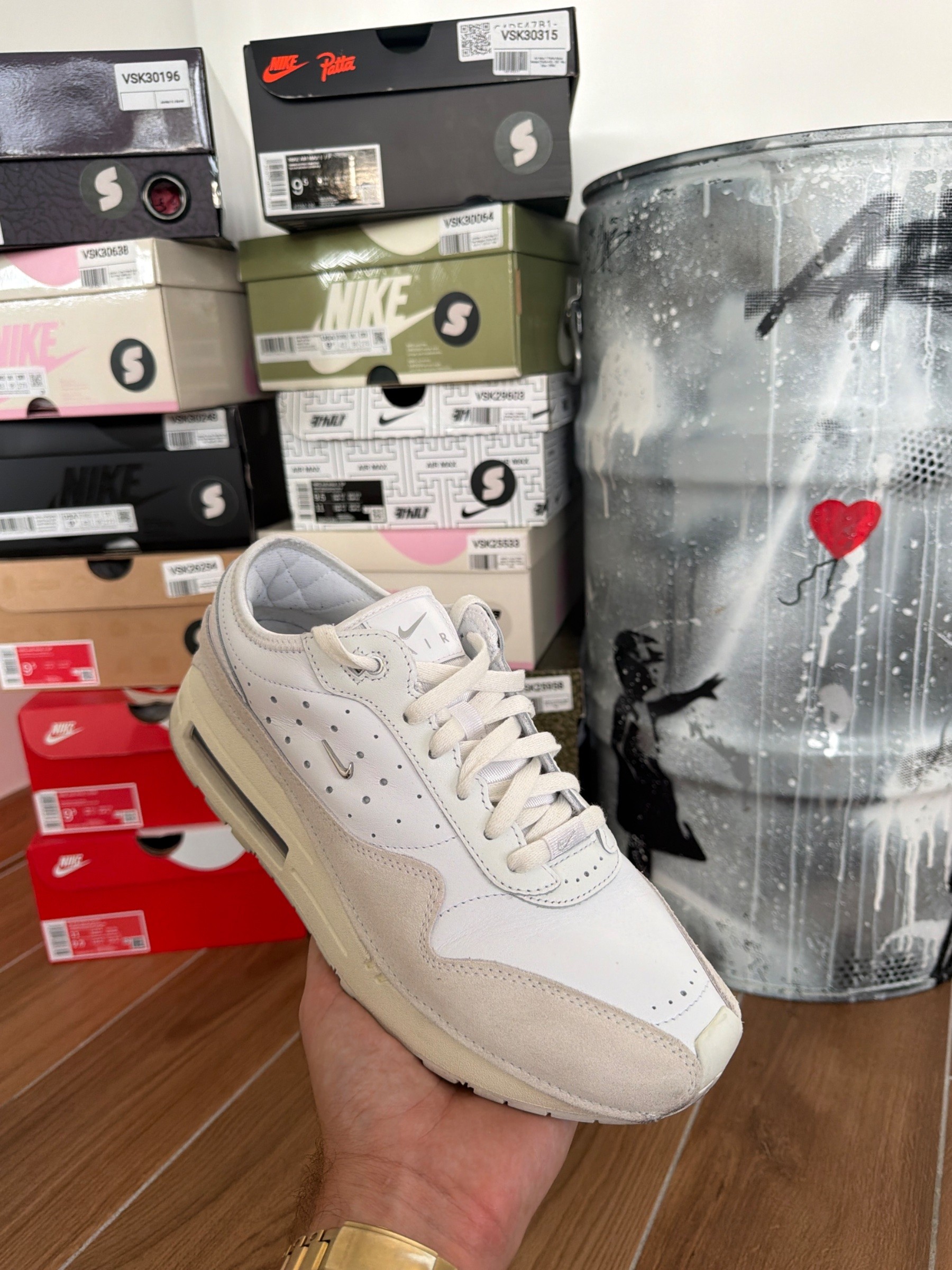 Photo de Nike Air Max 1 Jacquemus White/Cream/Sail