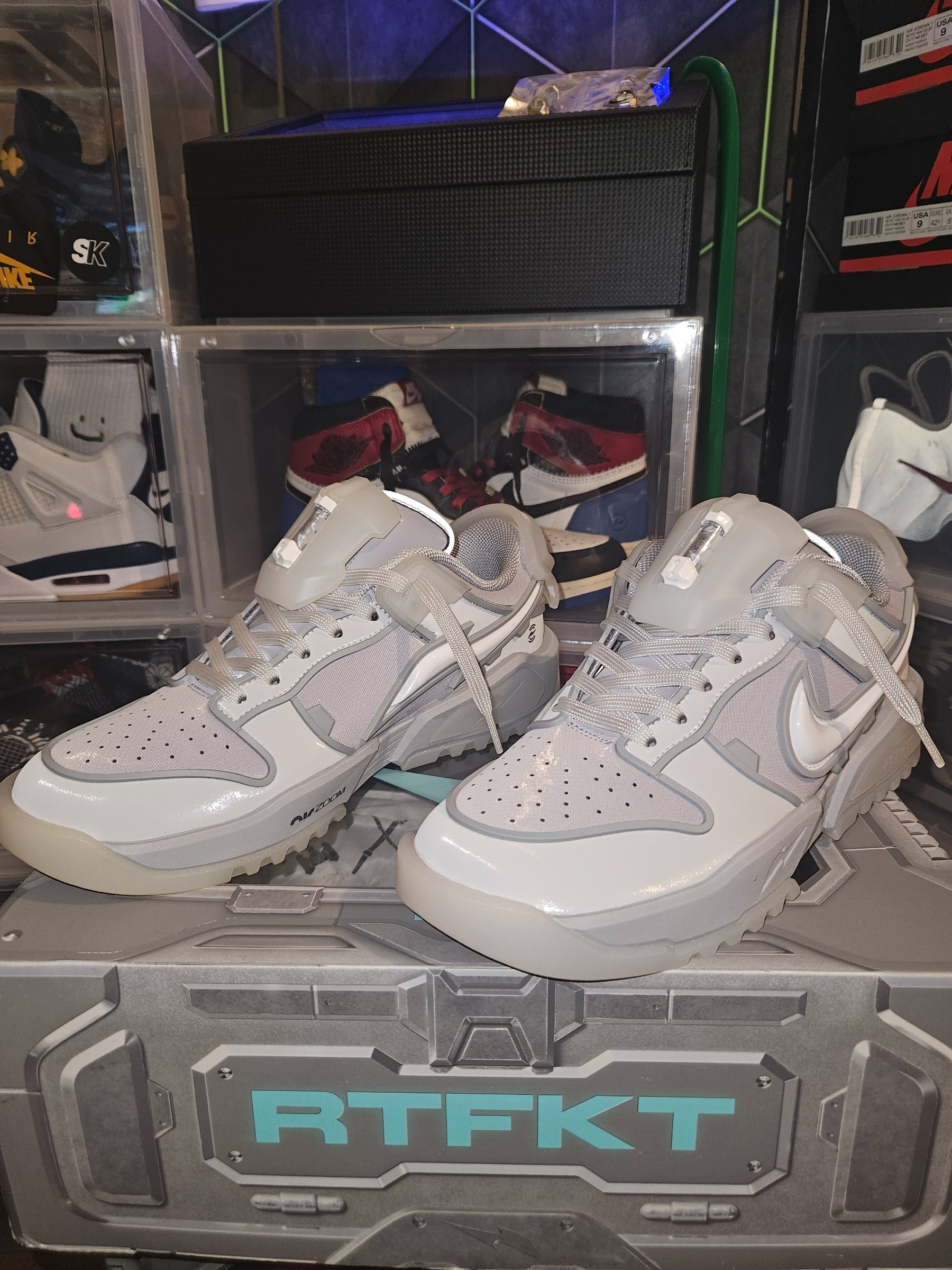 Photo de RTFKT x Nike Dunk Genesis (ghost) Wolf Grey / White