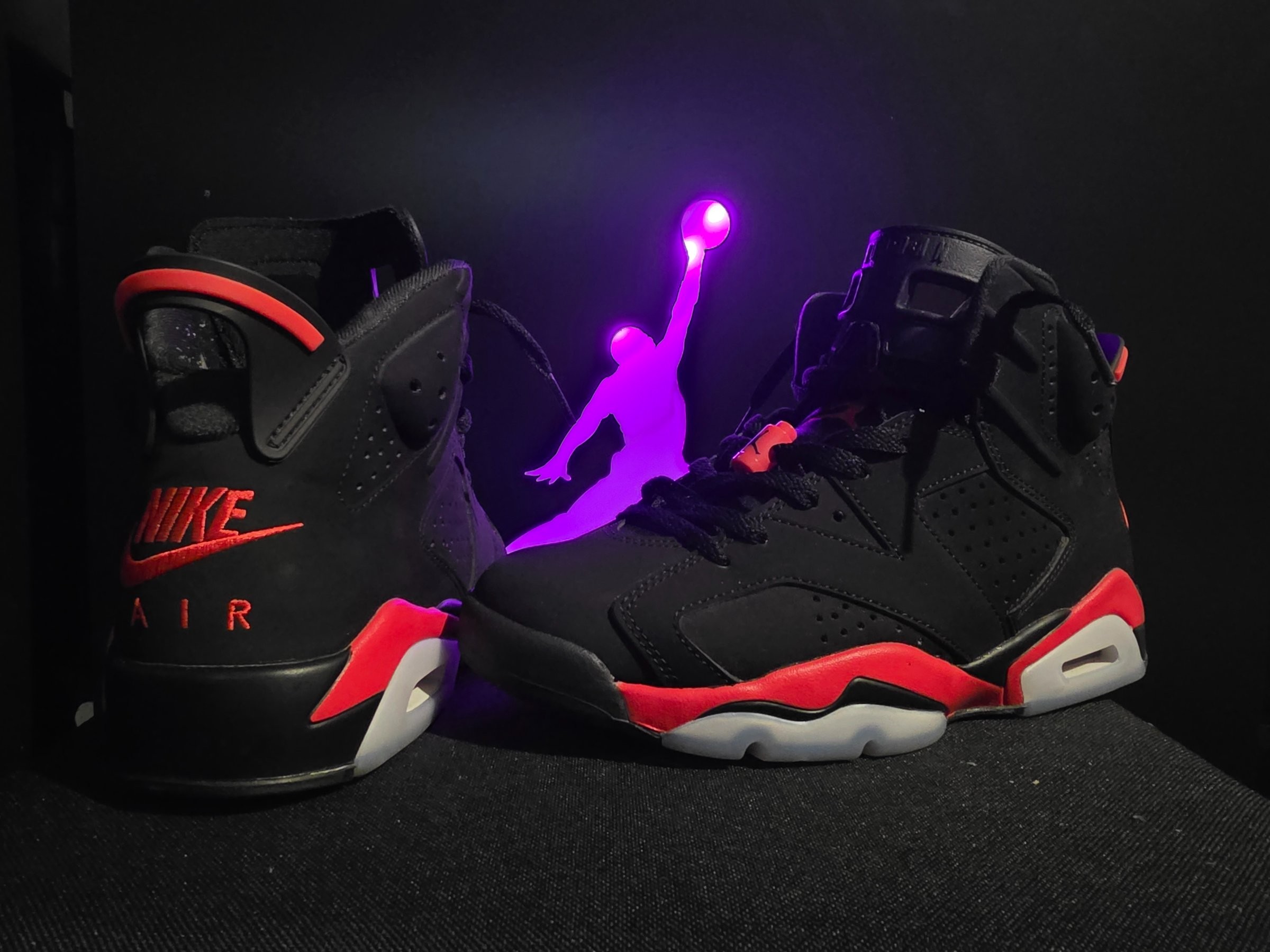 Photo de Air Jordan 6 Retro Black/Infrared (Saleman reverse infrared)