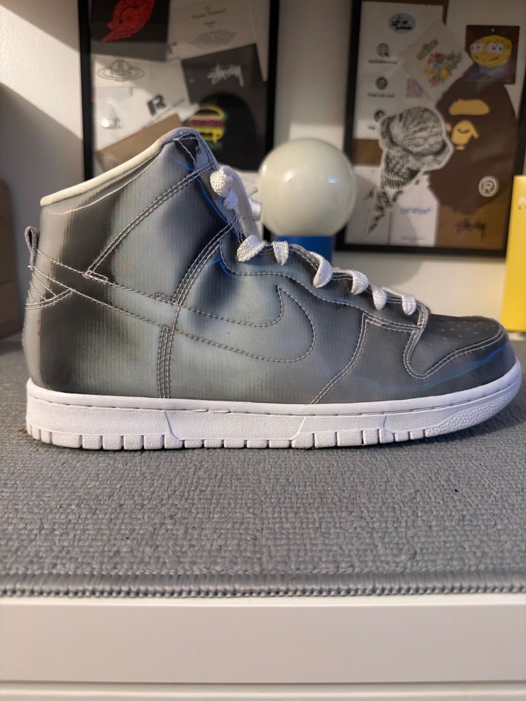Photo de Nike Dunk High CLOT Flux Metallic Silver/White