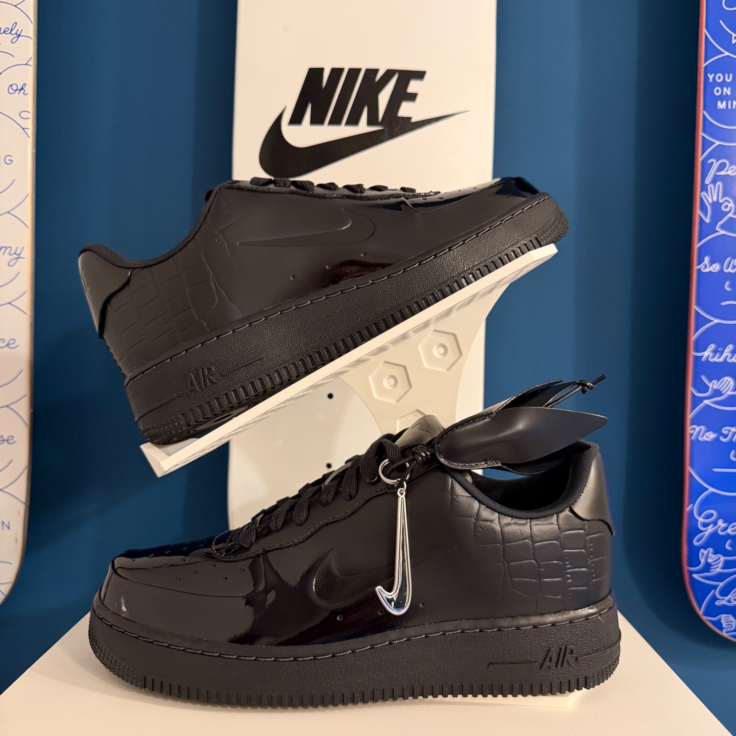 Photo de Nike Air Force 1 Low MIT SP1 Black/Black-Iron Grey-Sail